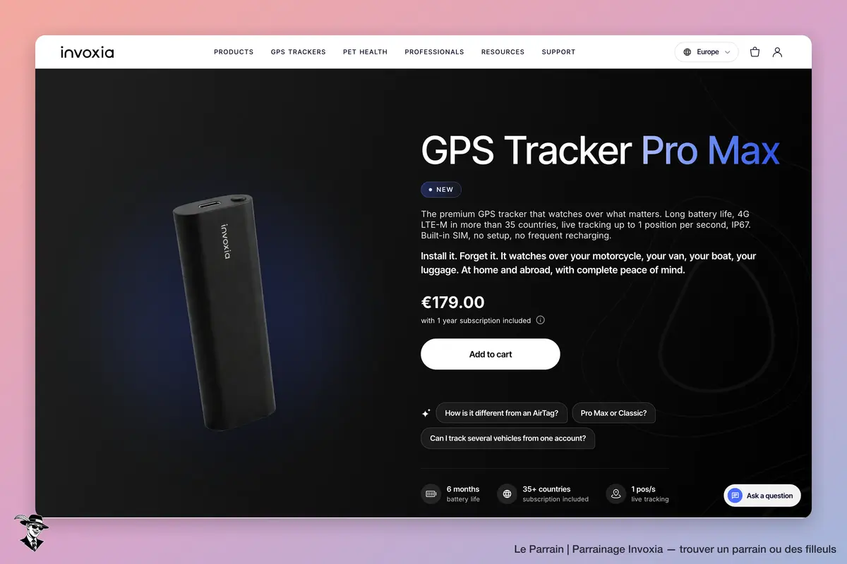 Page produit de Invoxia