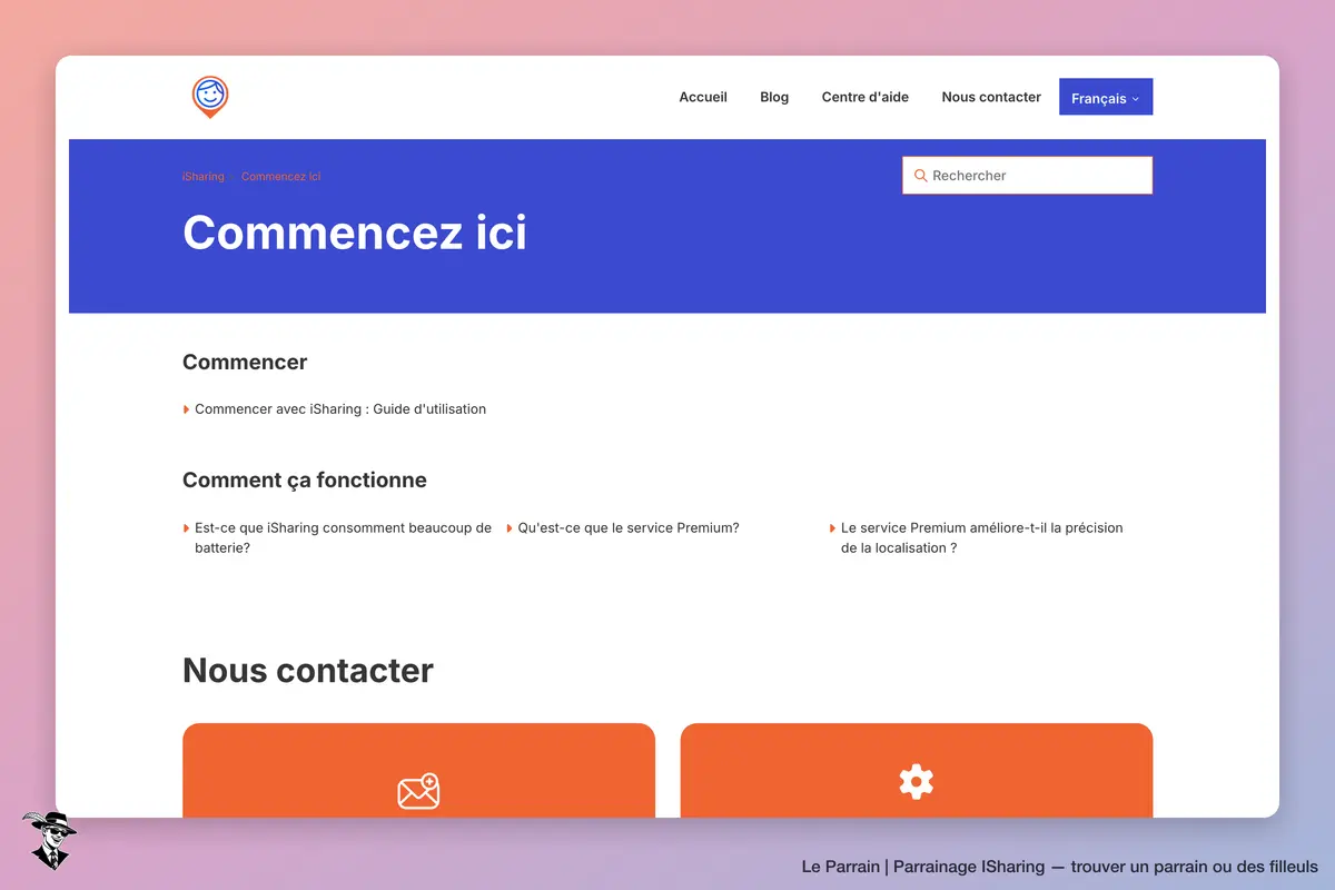 Page catégorie de ISharing