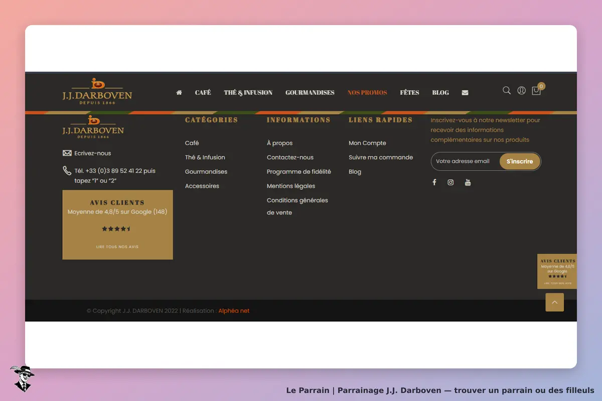 page oficiel