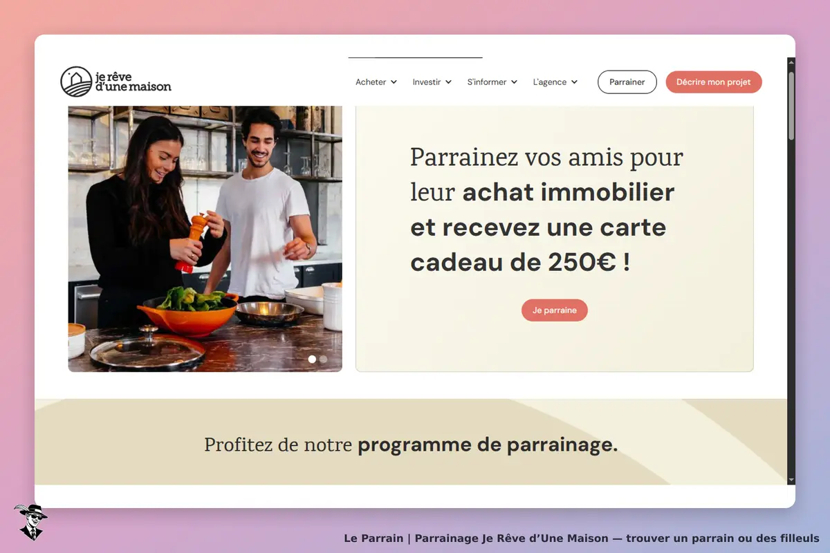 Je Rêve d’une Maison : deux personnes cuisinent dans une cuisine moderne, avec des éléments de