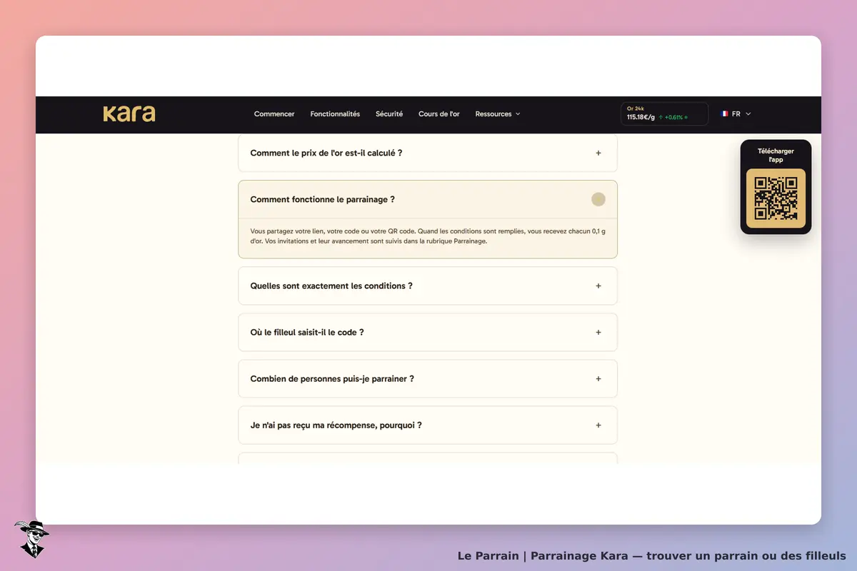 Comment fonctionne le parrainage?