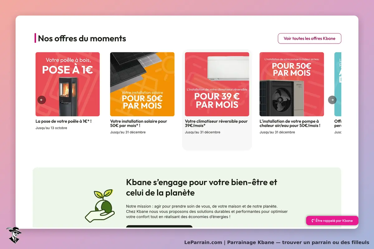 Kbane : aperçu des offres avec installations de poêles, panneaux solaires et climatiseurs