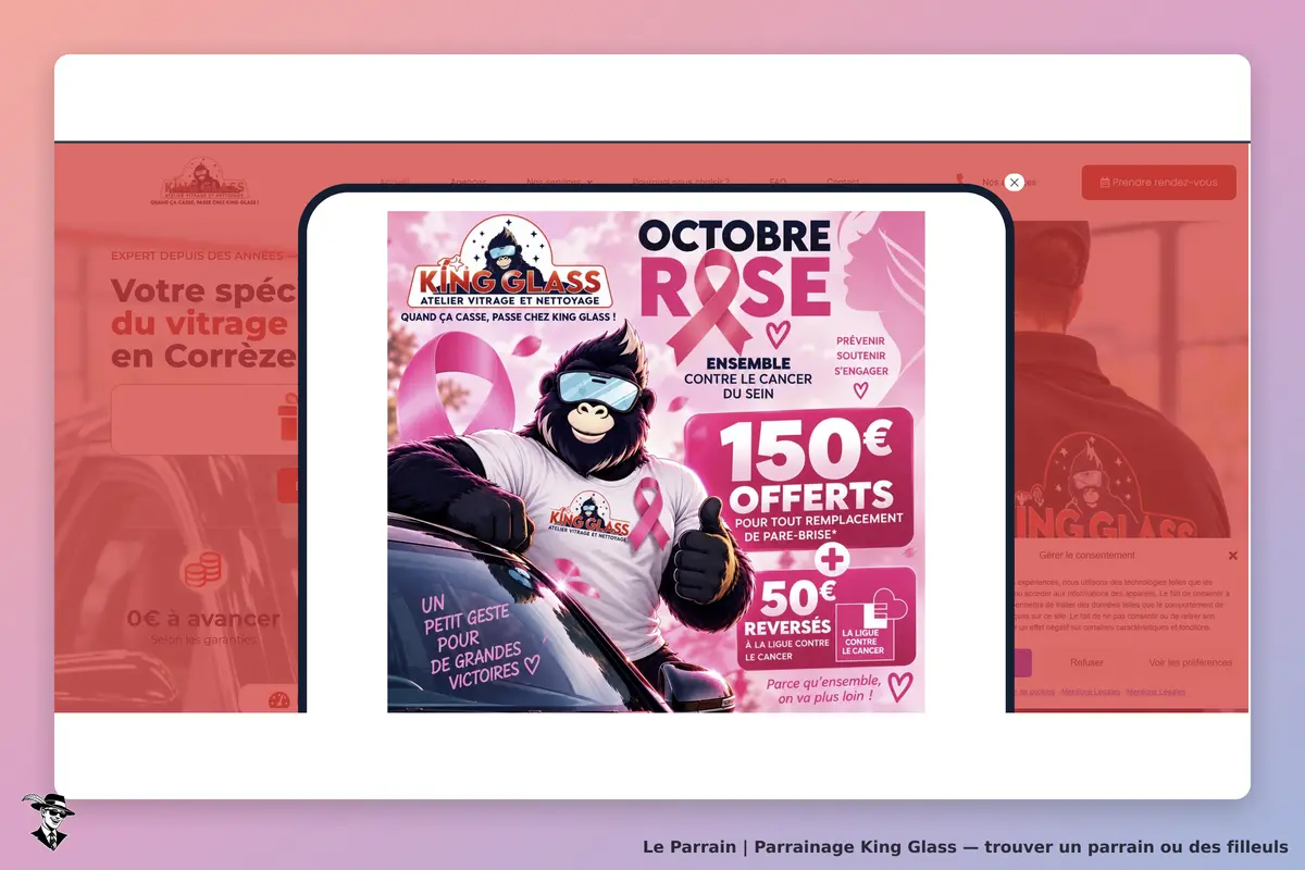 il montre la page d'acceuille du site