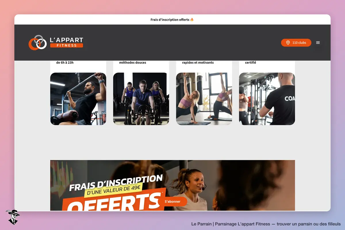 Capture d'écran de L'appart Fitness