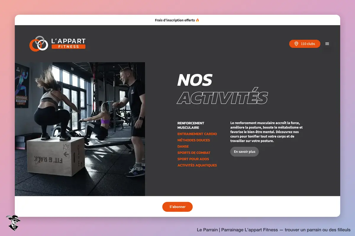 Capture d'écran de L'appart Fitness