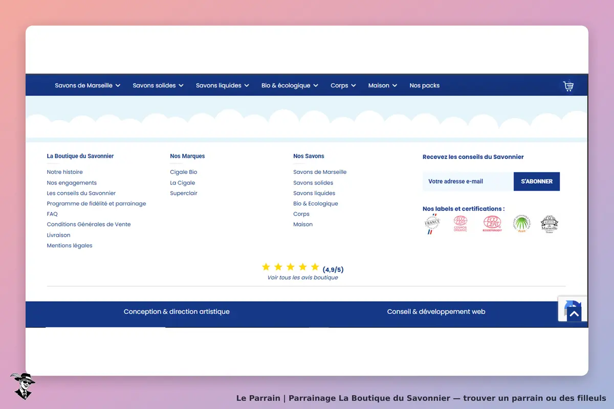 page oficiel