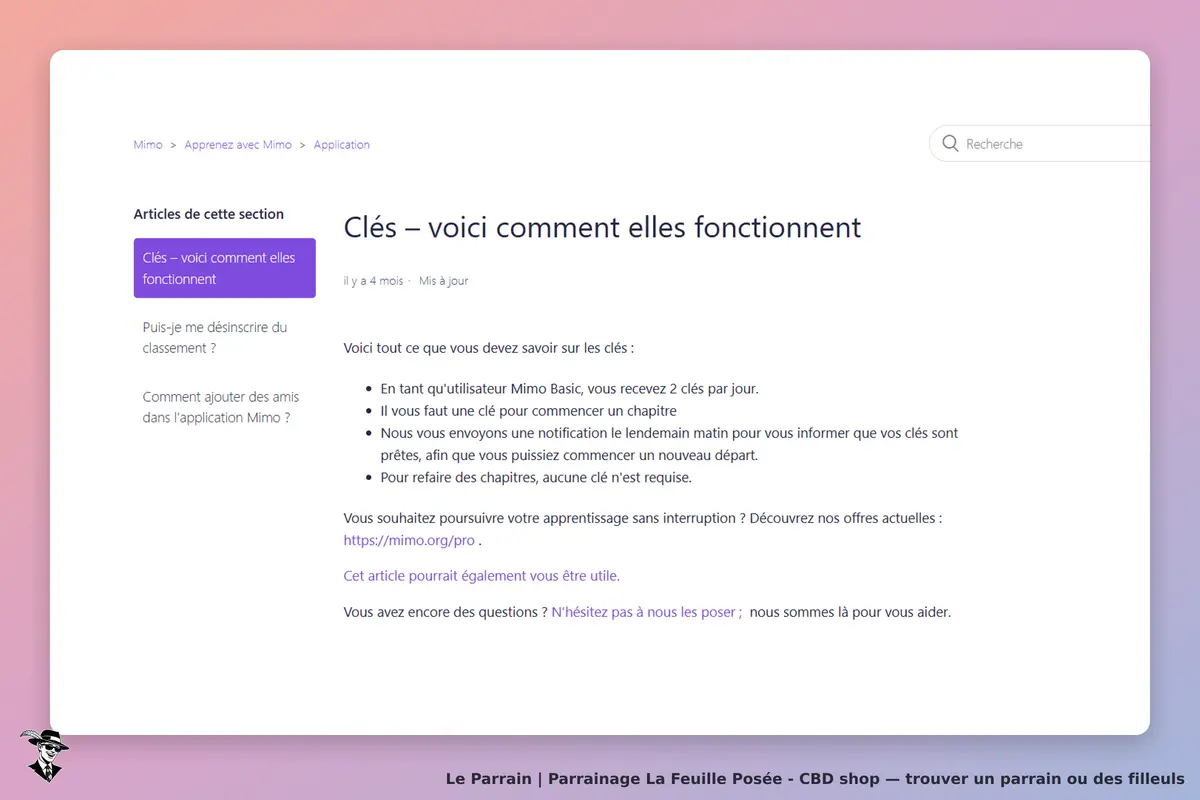 La Feuille Posée - CBD shop : la Feuille Posée : page d'accueil avec des explications sur