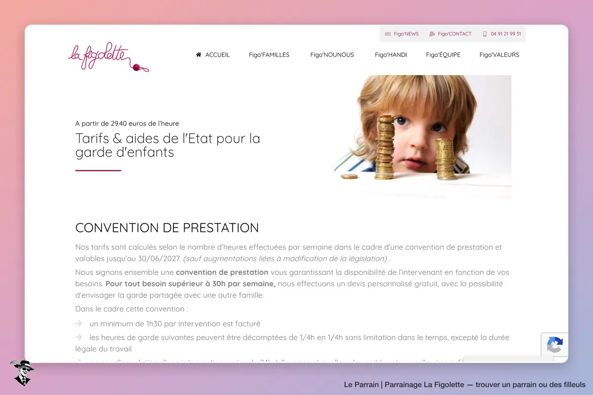 Capture d'écran de La Figolette