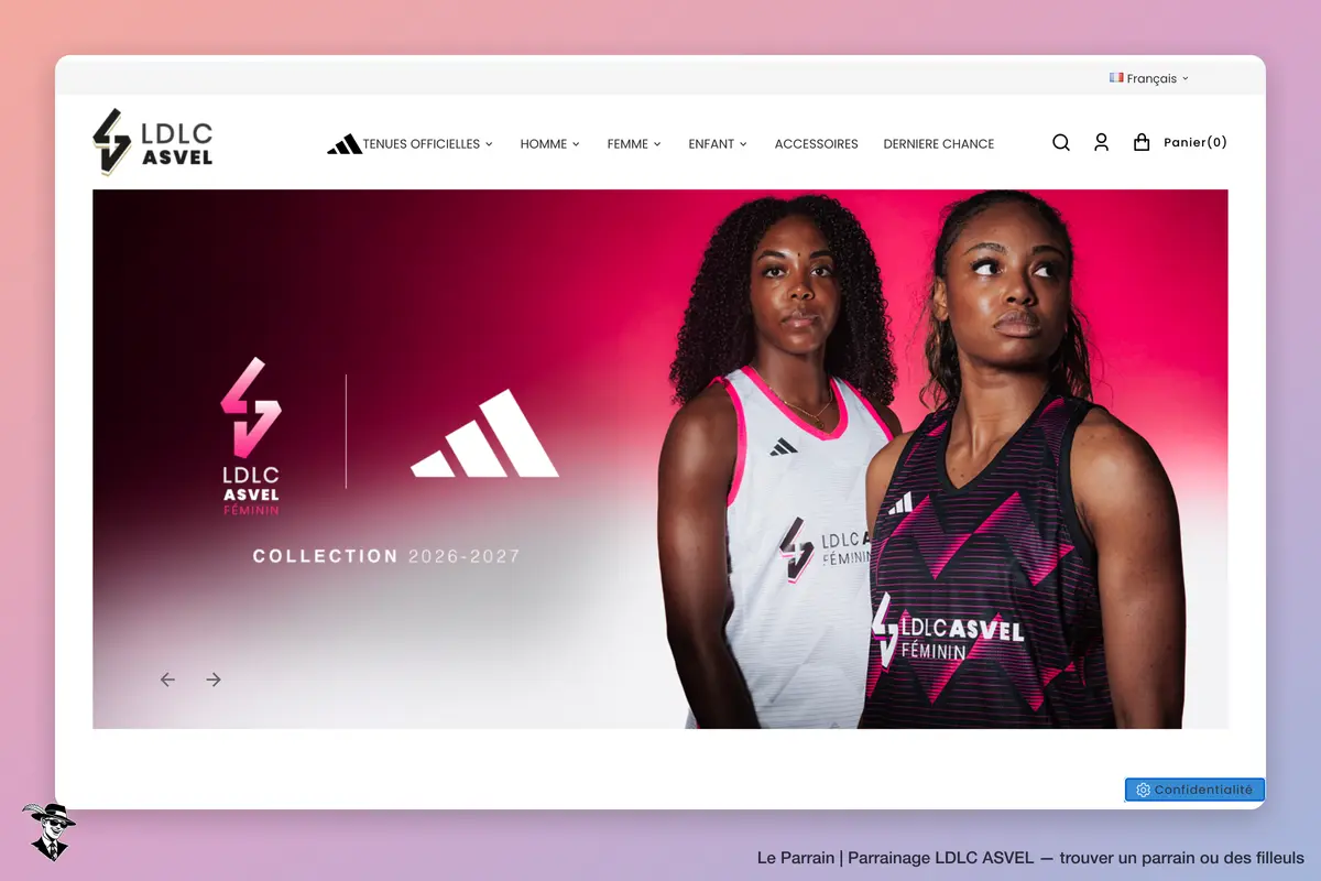 Page catégorie de LDLC ASVEL