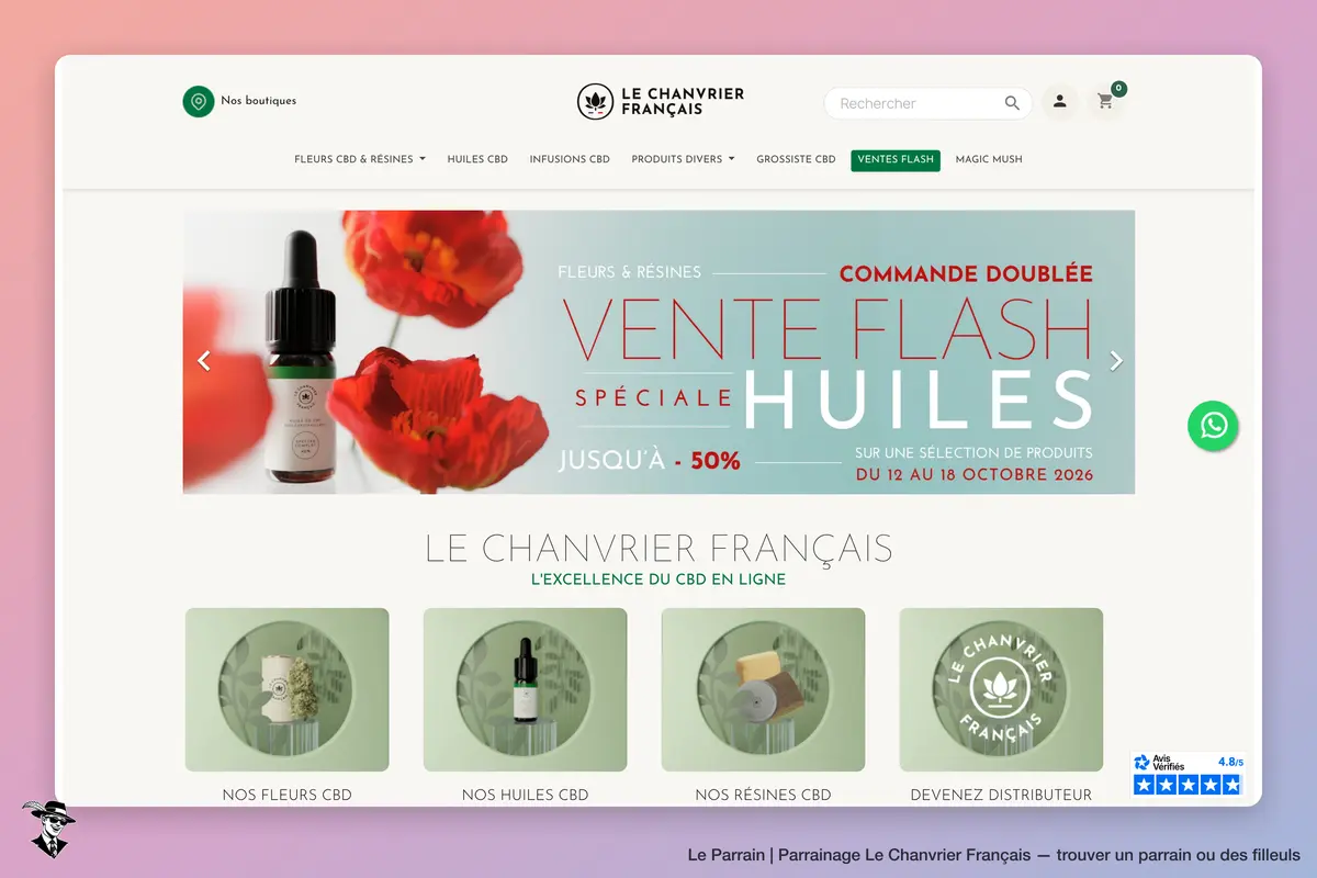 Page d'accueil de Le Chanvrier Français