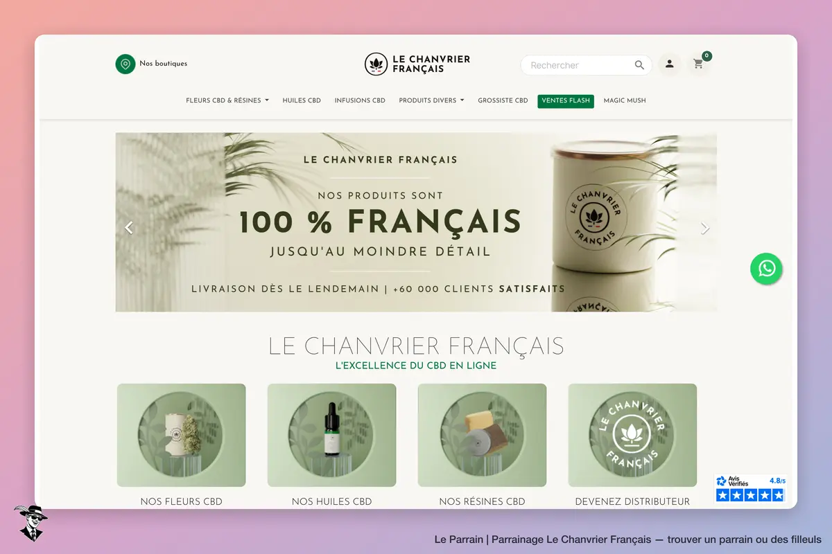 Capture d'écran de Le Chanvrier Français