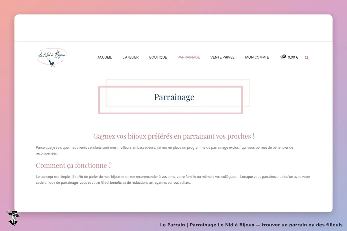 condition parrainage