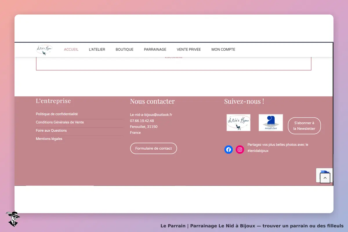 page oficiel