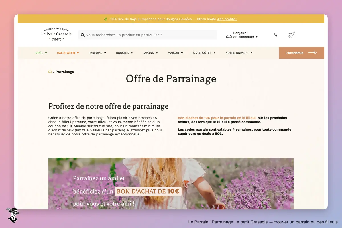 Page parrainage de Le petit Grassois
