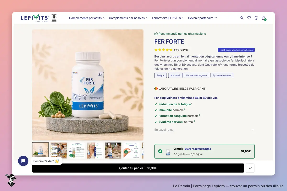 Page produit de Lepivits