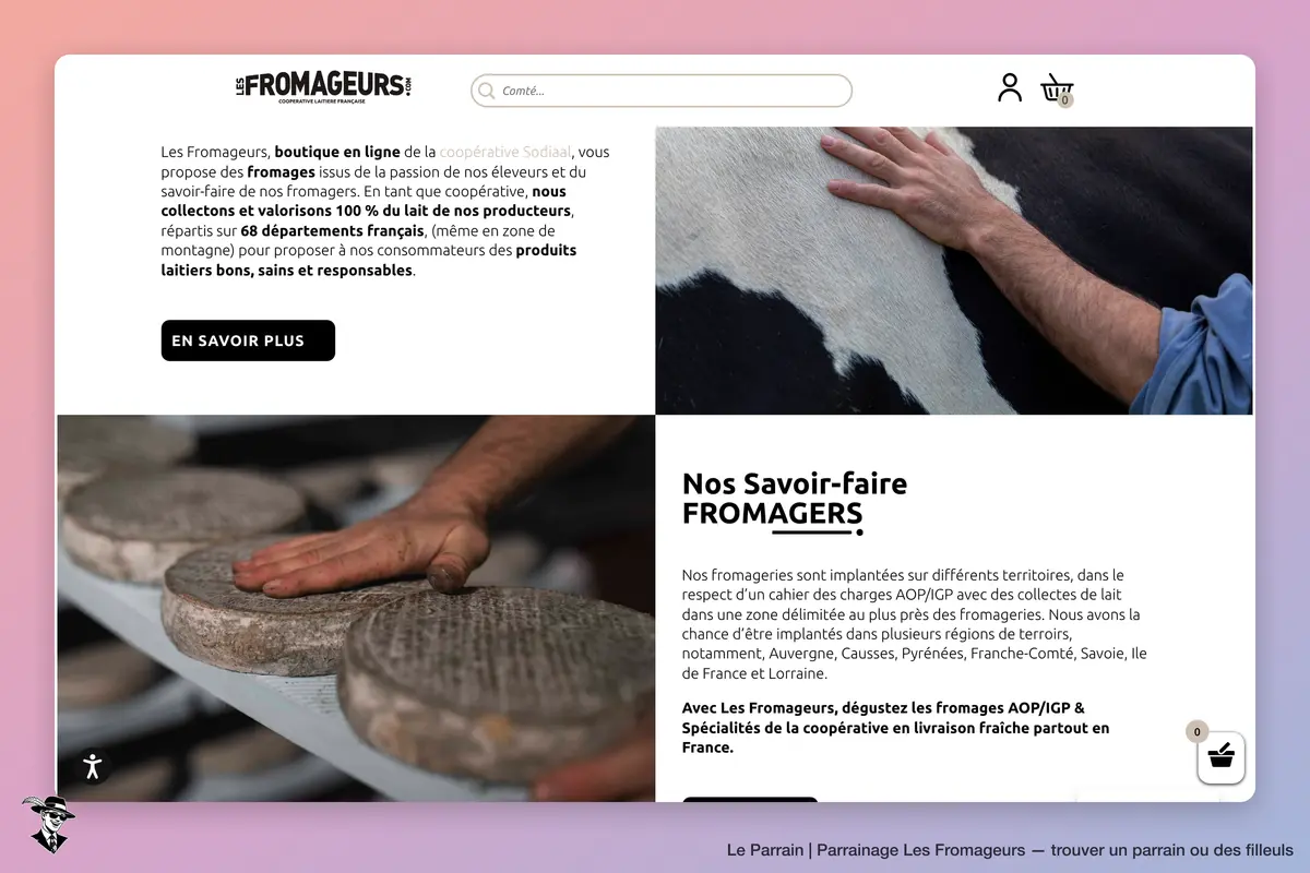 Capture d'écran de Les Fromageurs