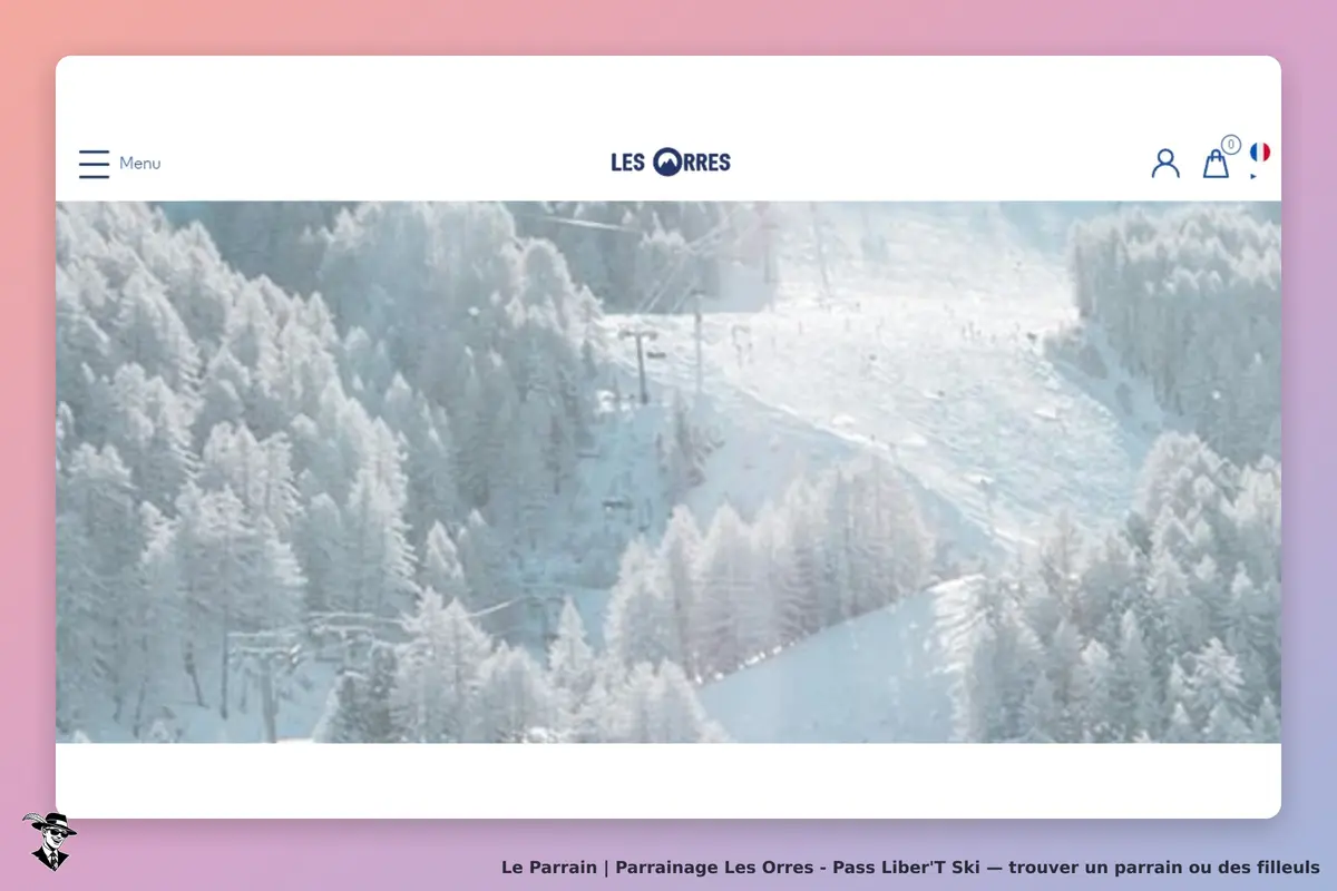 Les Orres - Pass Liber'T Ski : les Orres : vue panoramique sur des pistes de ski et des sapins