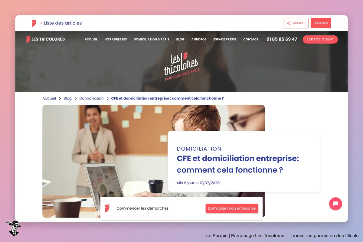 Page produit de Les Tricolores