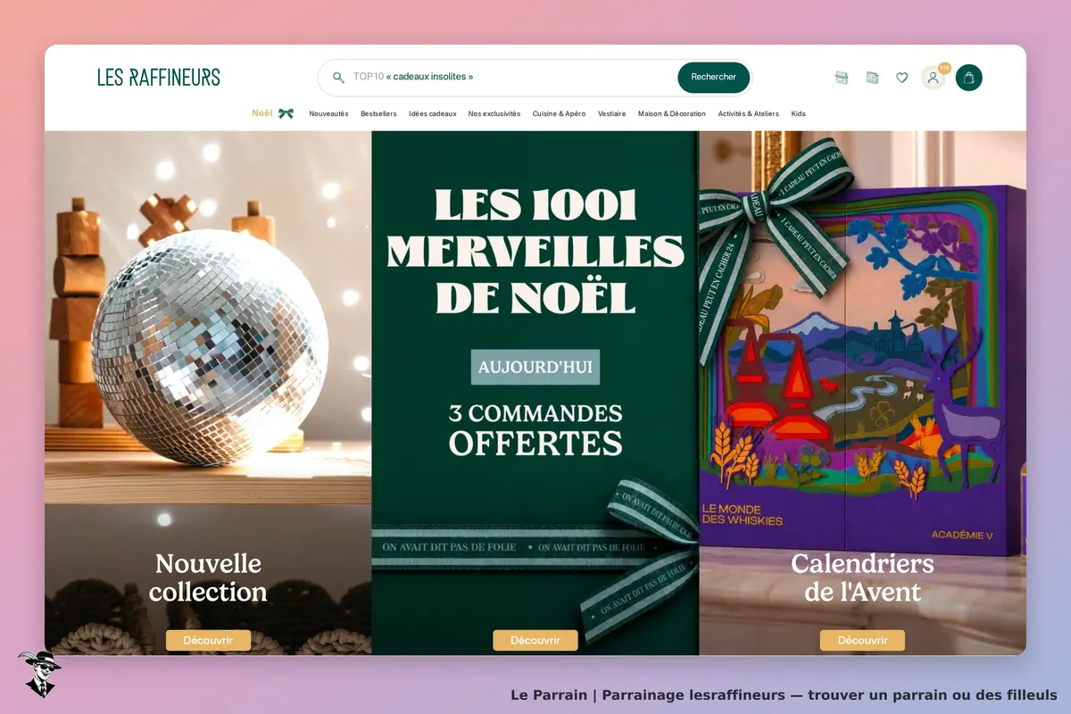 Page d'accueil de lesraffineurs
