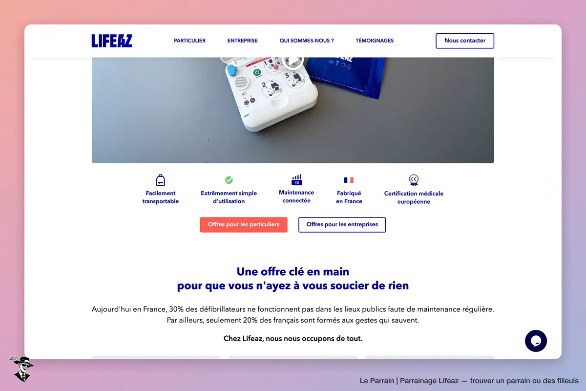 Capture d'écran de Lifeaz