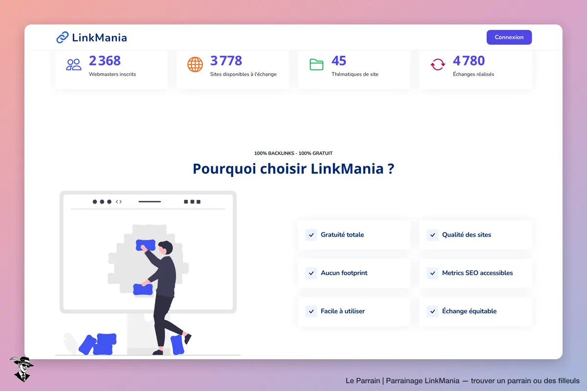 Capture d'écran de LinkMania