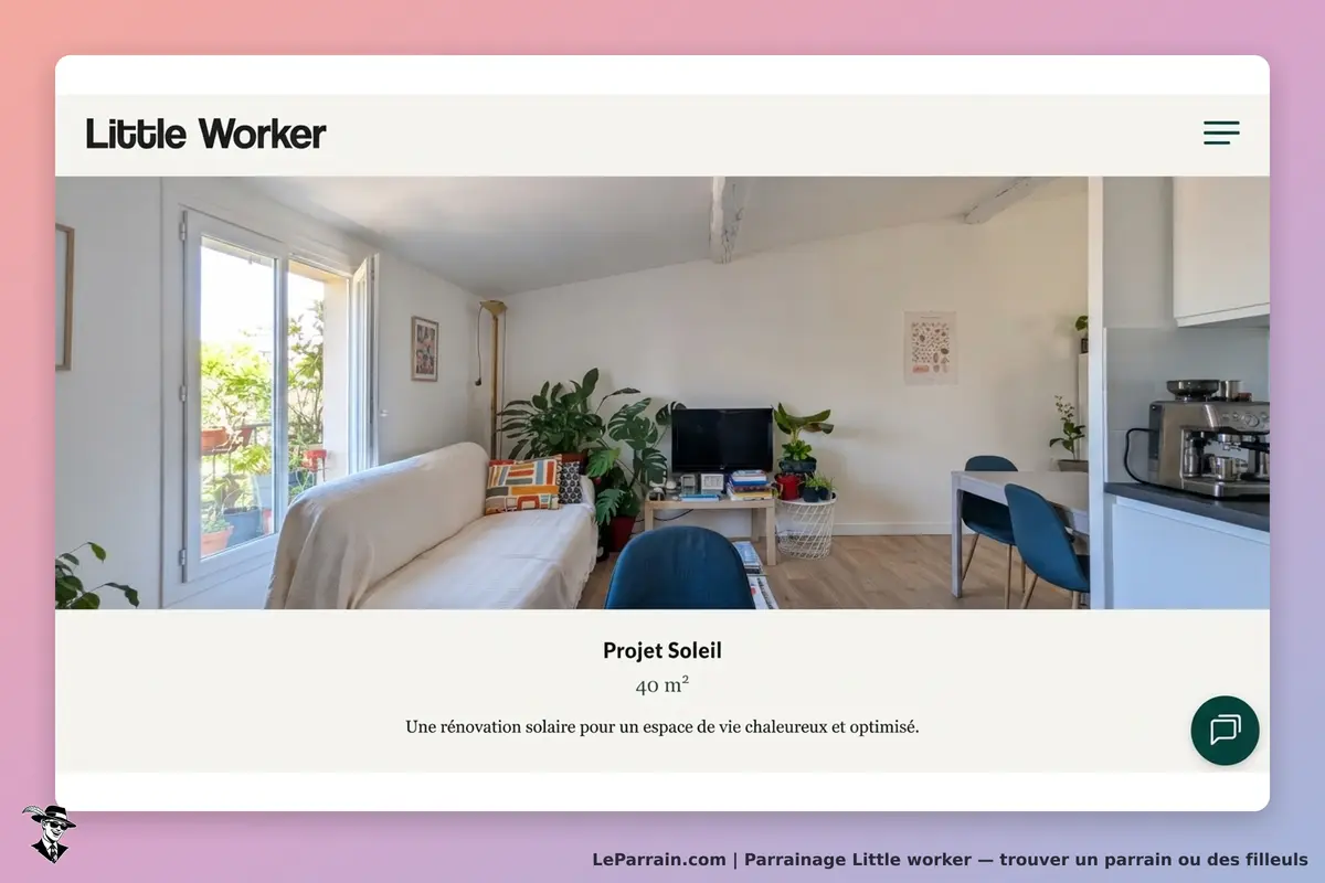 Little Worker : un salon lumineux avec canapé, plantes et coin bureau, décoré avec goût