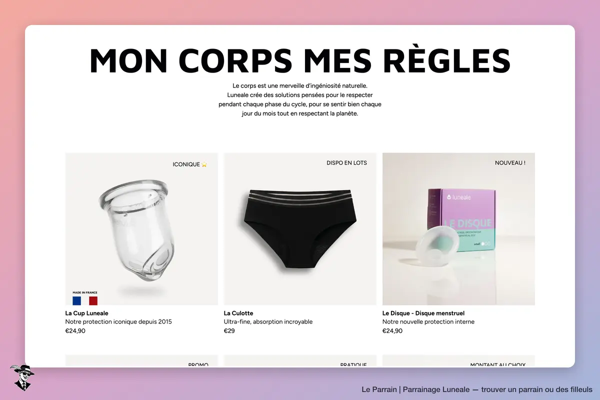 Capture d'écran de Luneale