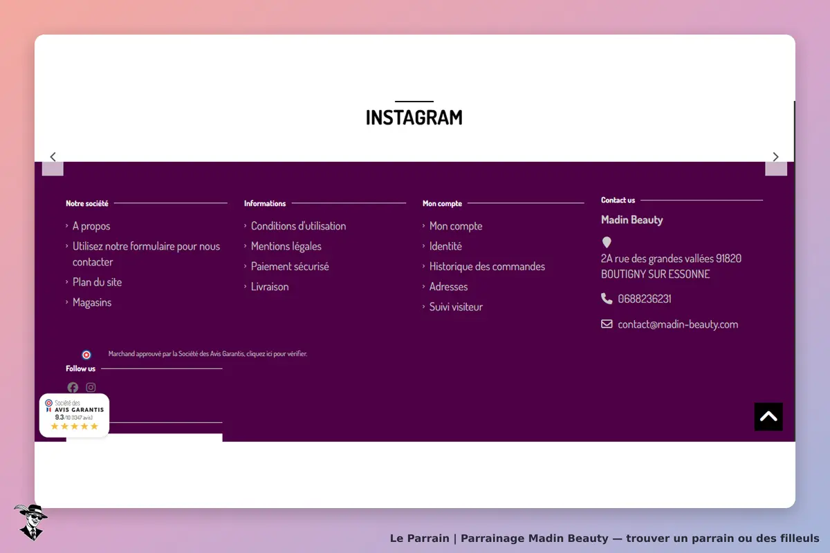page oficiel