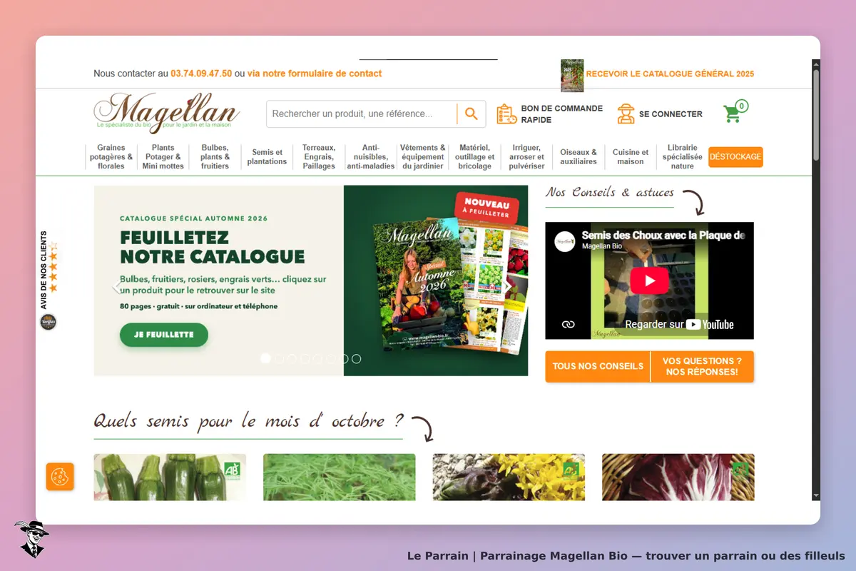 Magellan Bio : magellan : page d'accueil avec catalogue, conseils et produits pour le jardin et la