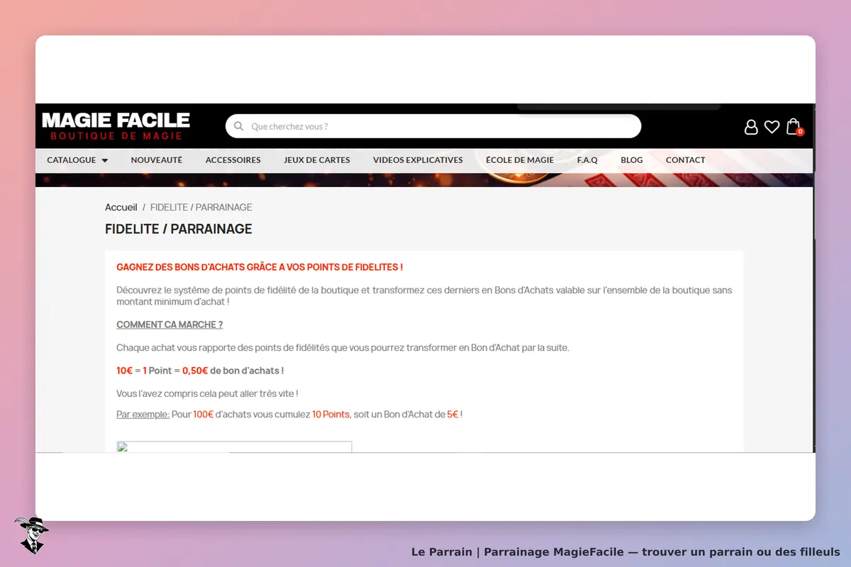 programme de parrainage