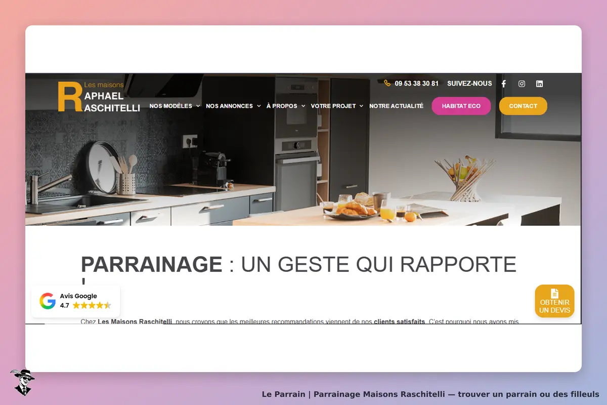 condition parrainage