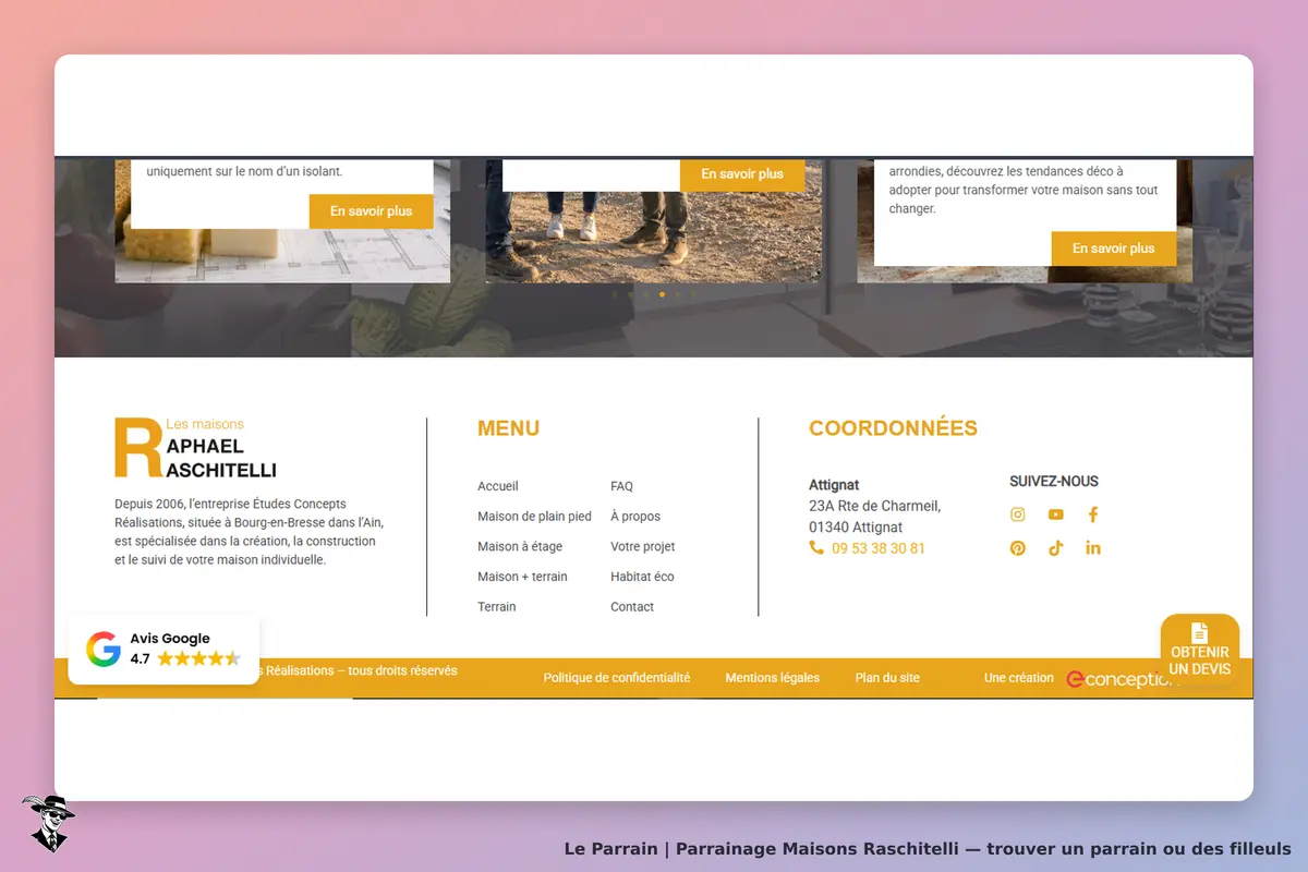 page oficiel