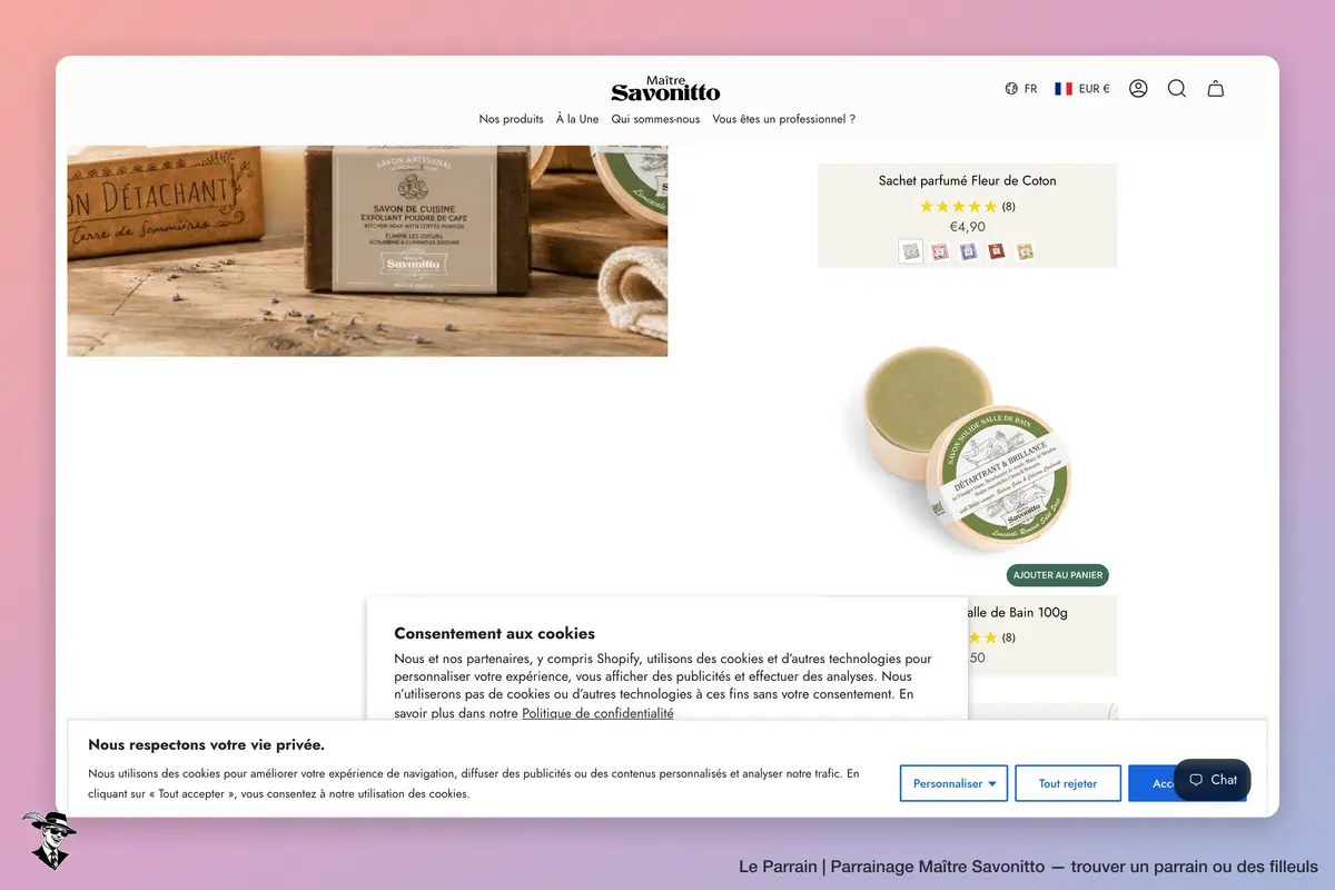 Capture d'écran de Maître Savonitto