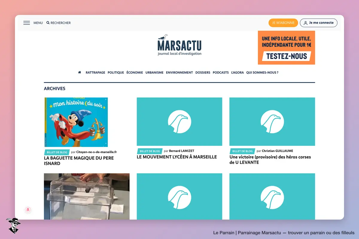 Page catégorie de Marsactu