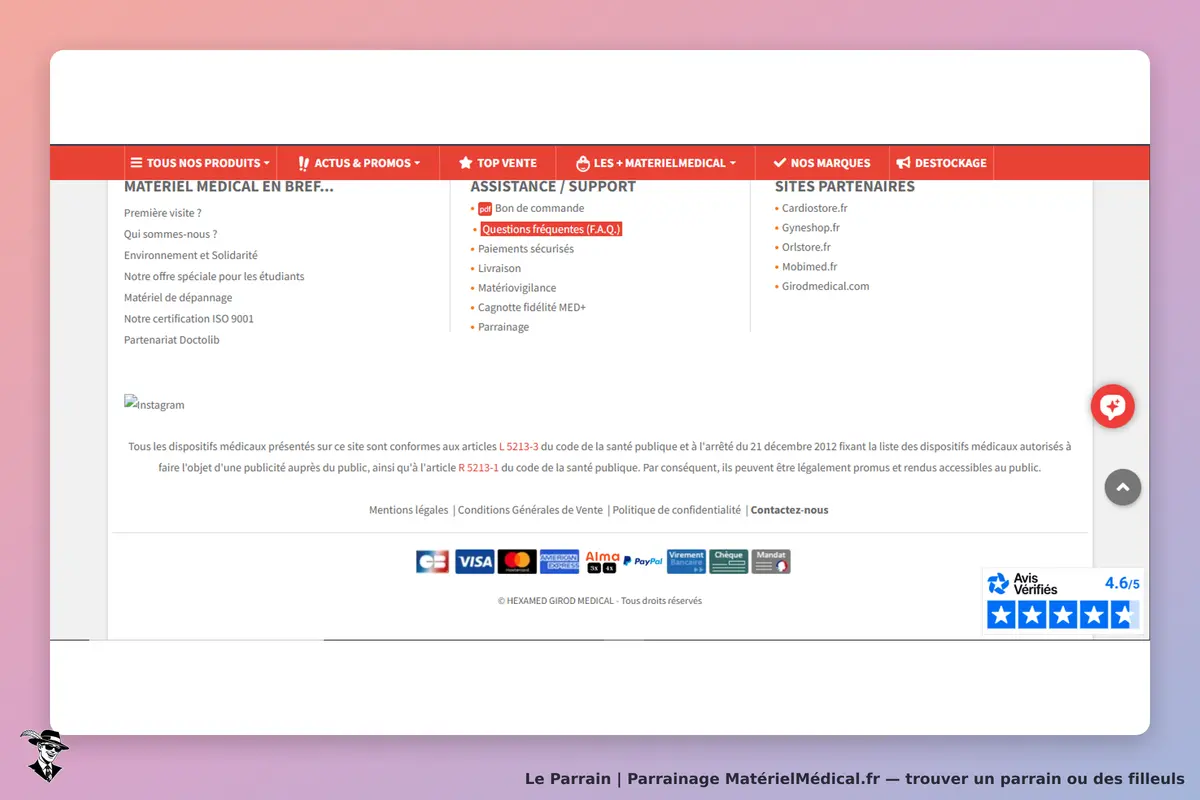page oficiel