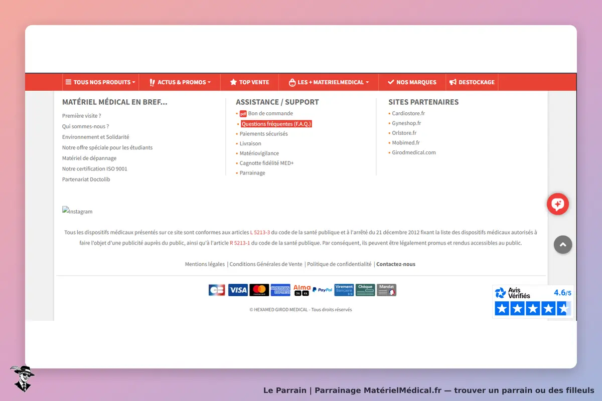page oficiel