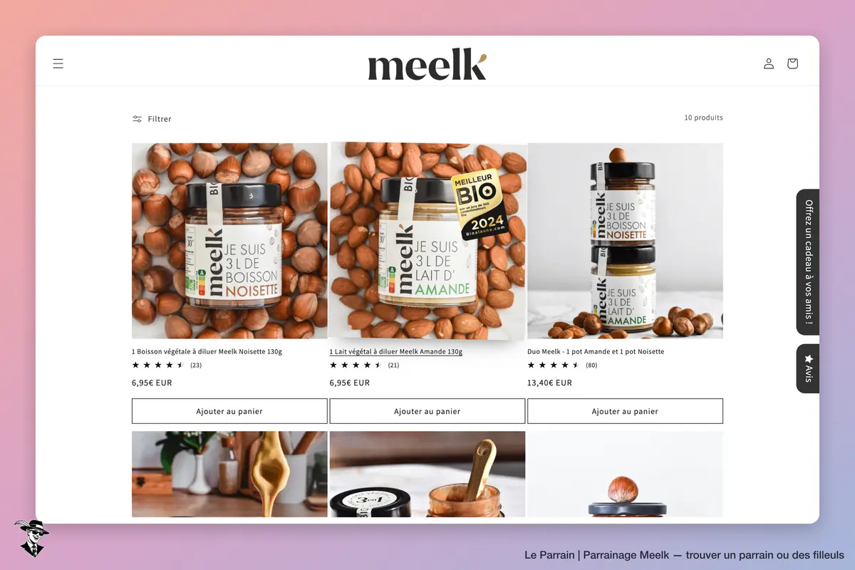 Page catégorie de Meelk