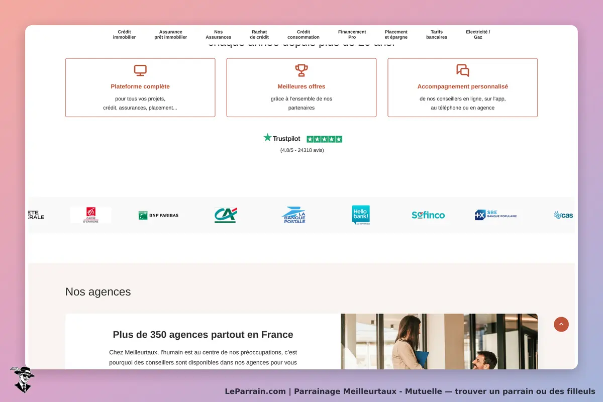 Plateforme Meilleurtaux : crédits, assurances et conseils personnalisés en France.