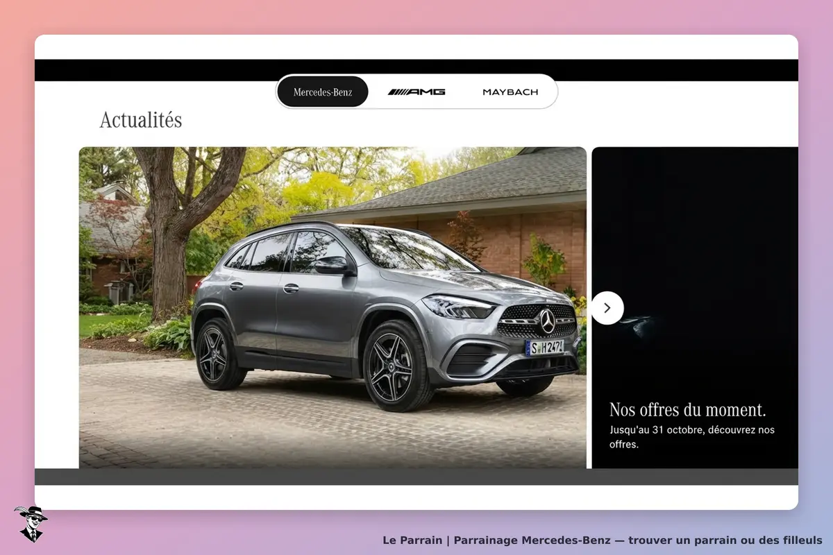 Mercedes-Benz : SUV gris stationné devant une maison entourée d'arbres et de verdure