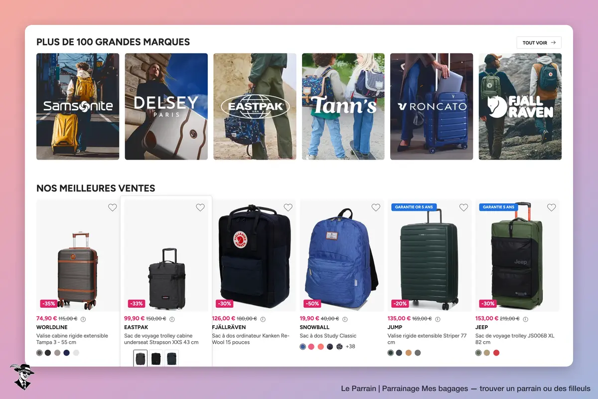 Capture d'écran de Mes bagages