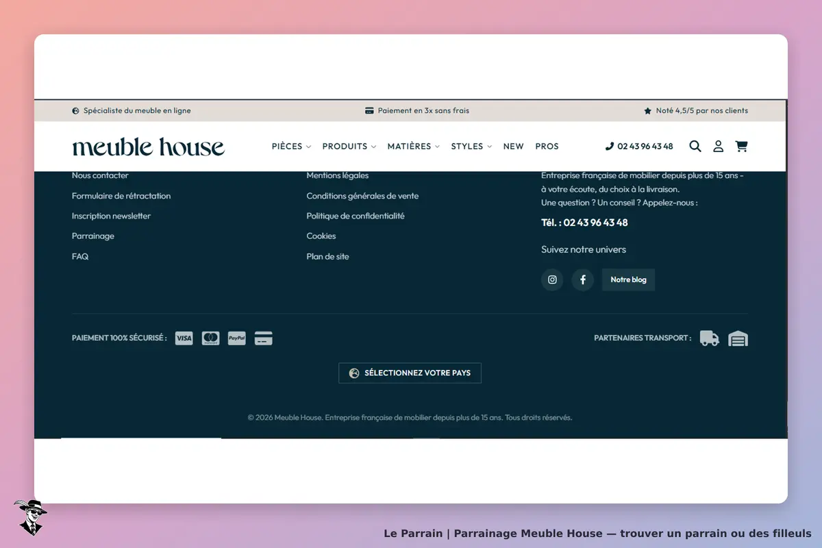 page oficiel