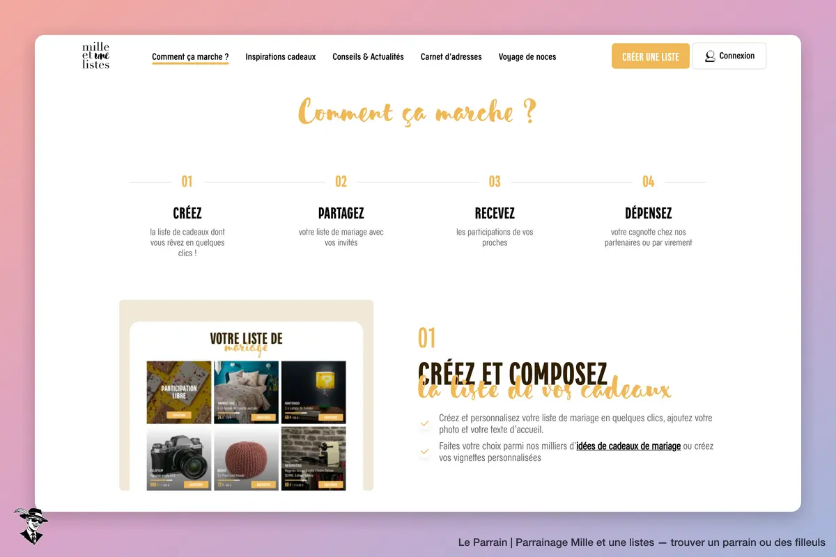 Capture d'écran de Mille et une listes