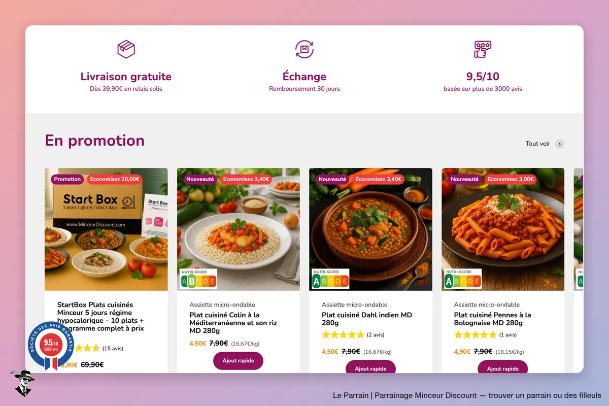 Capture d'écran de Minceur Discount