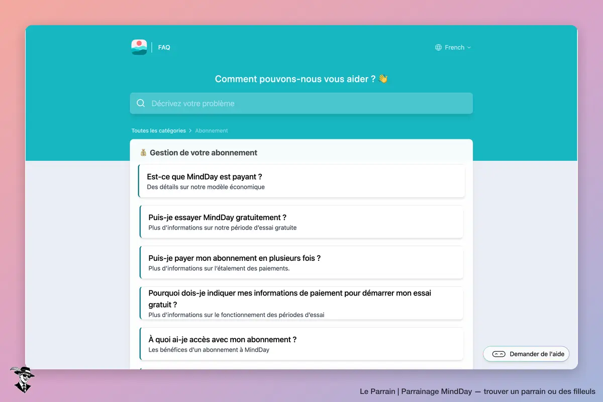 Capture d'écran de MindDay