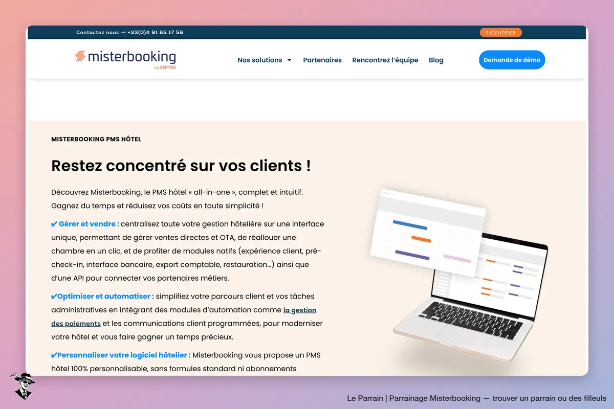 Capture d'écran de Misterbooking
