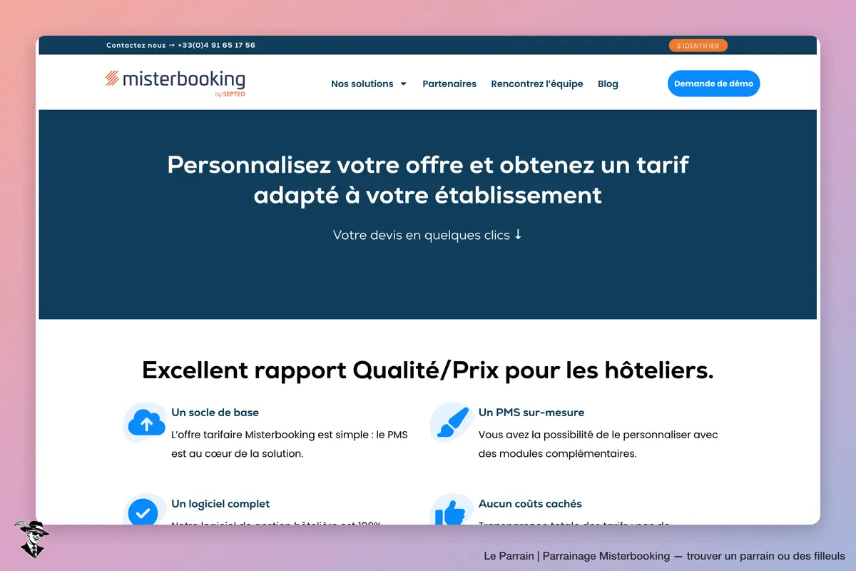 Capture d'écran de Misterbooking