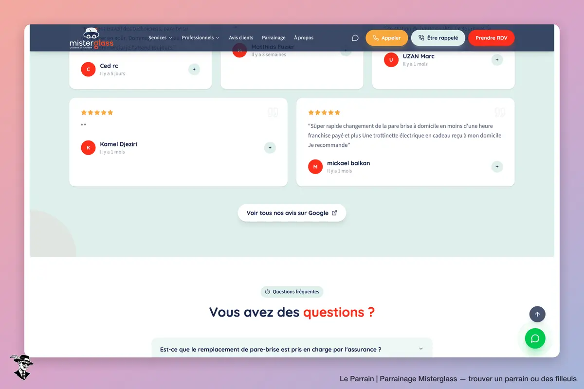 Capture d'écran de Misterglass