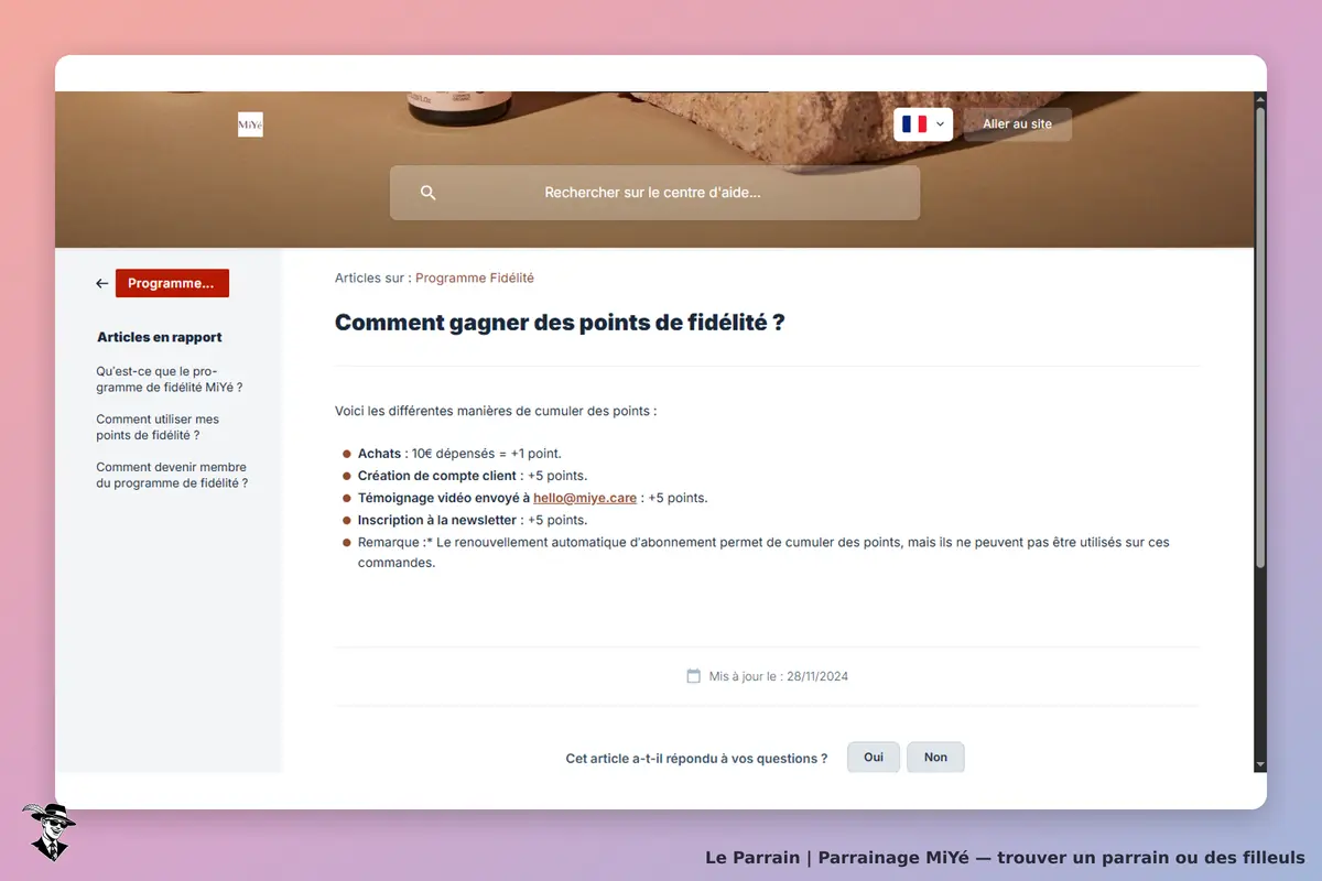 MiYé : article sur les points de fidélité et différentes manières de les cumuler