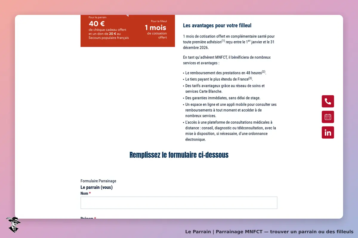 Capture d'écran de MNFCT