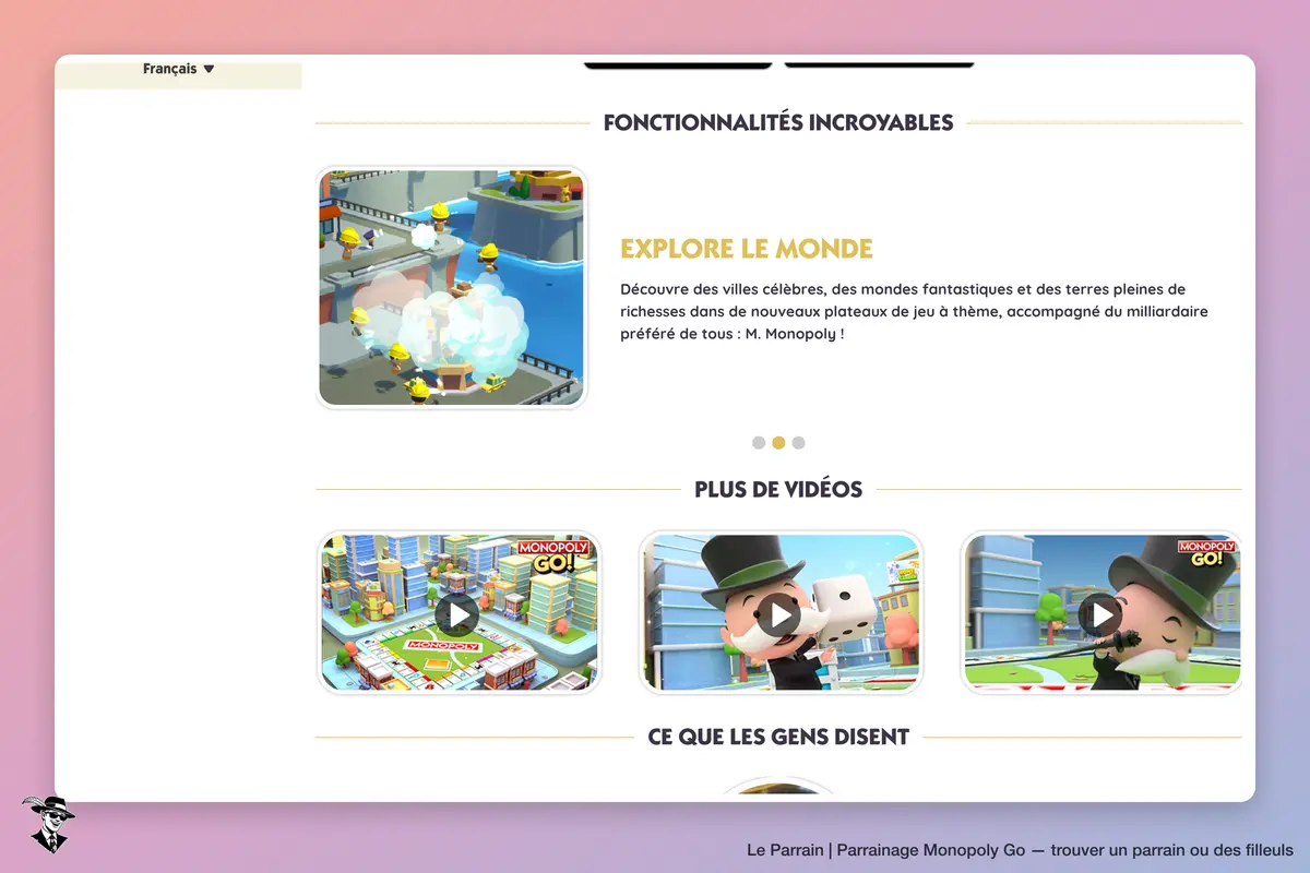 Capture d'écran de Monopoly Go